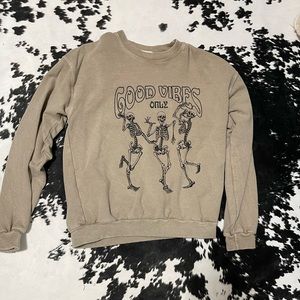 Mojito Mango Good Vibes Only Skeleton Sweatshirt